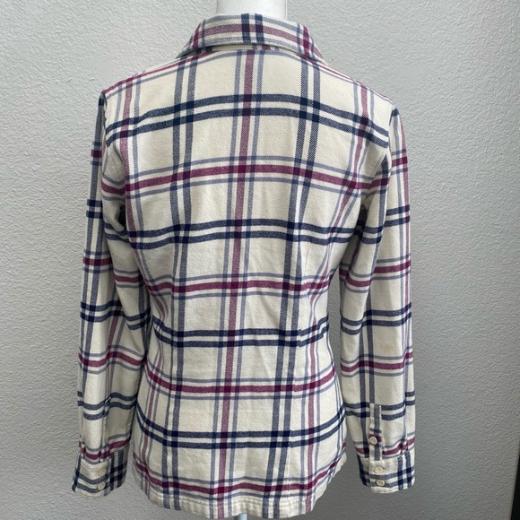 Patagonia Cream Plaid Button Down Shirt - Picture 2 of 4